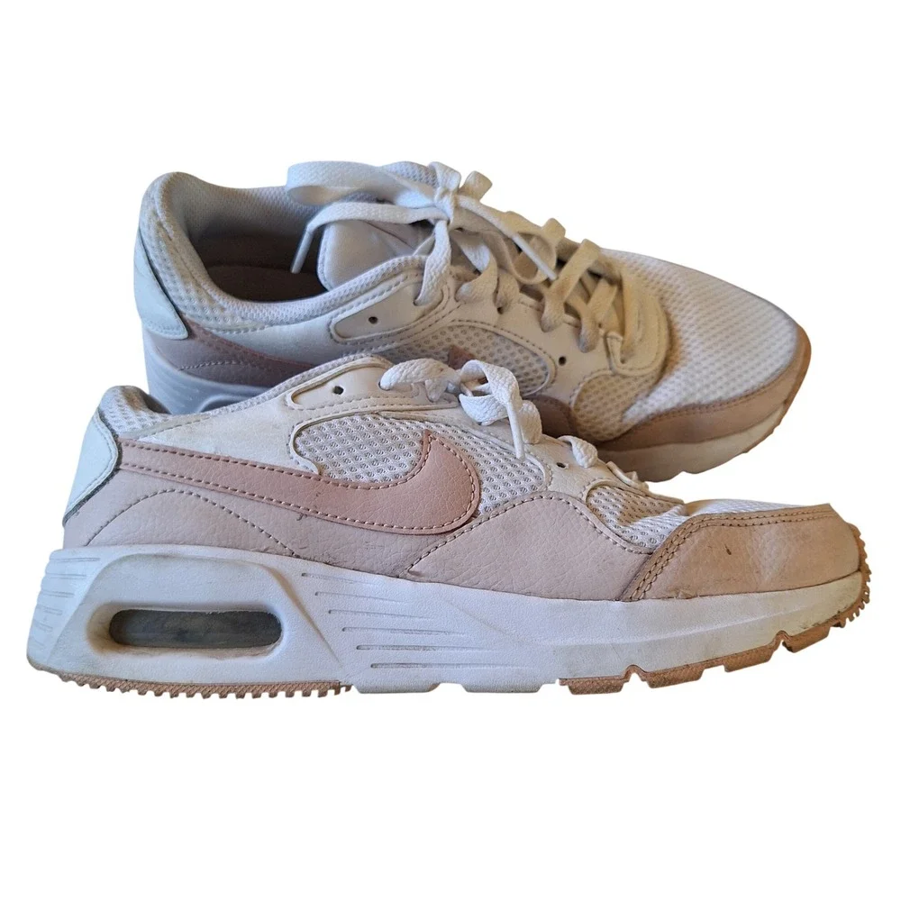 Nike Air Max SC White Pink Sneakers Mesh Lace Up Bubble Pack CW4554-105 Womens 7